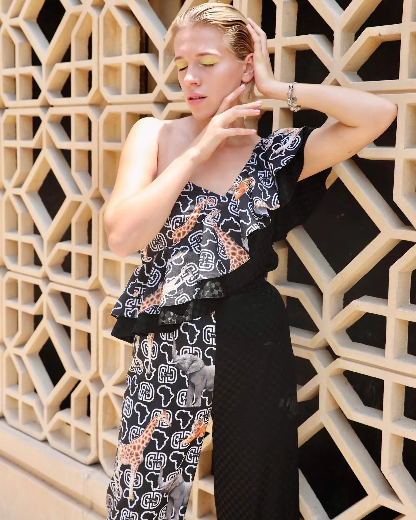 African Black Design Jumpsuit
