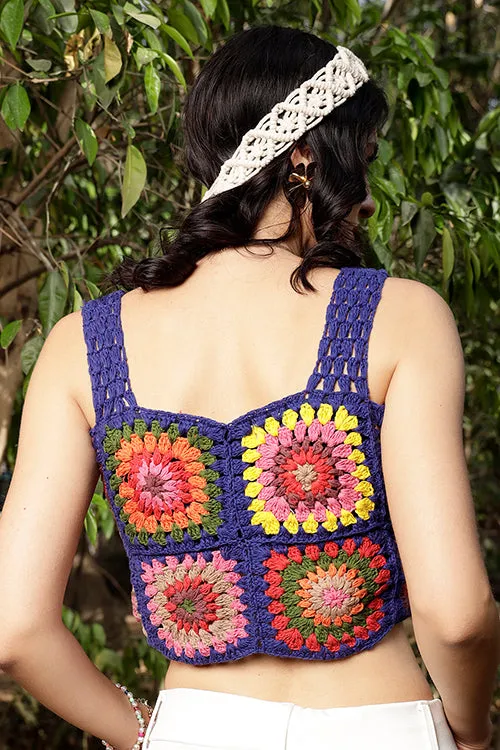 Ajoobaa "Strappy" Crochet Crop Top
