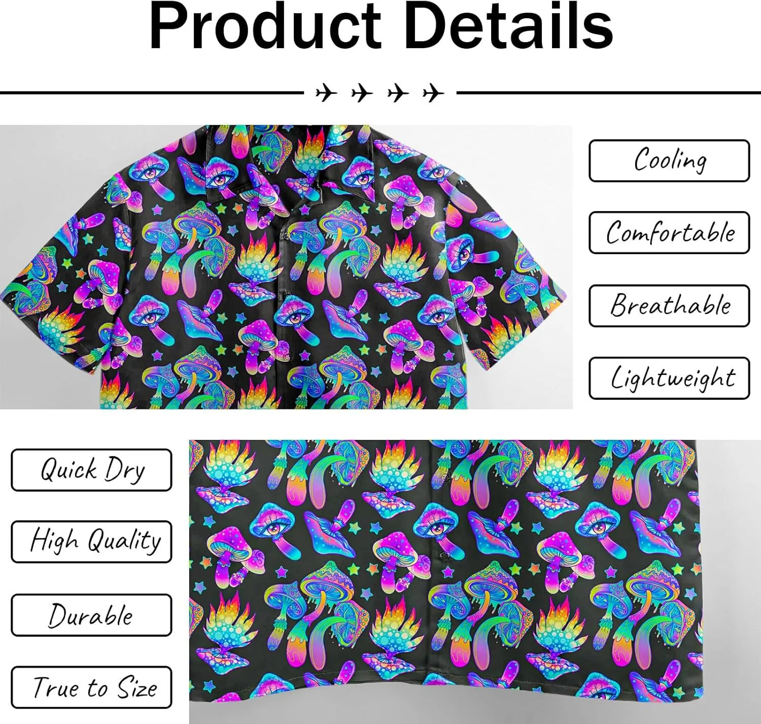 Artsadd 80s 90s Hawaiian Shirt for Men Vintage Button Down Short Sleeve Big and Tall Shirts Funny Party Disco Outfit