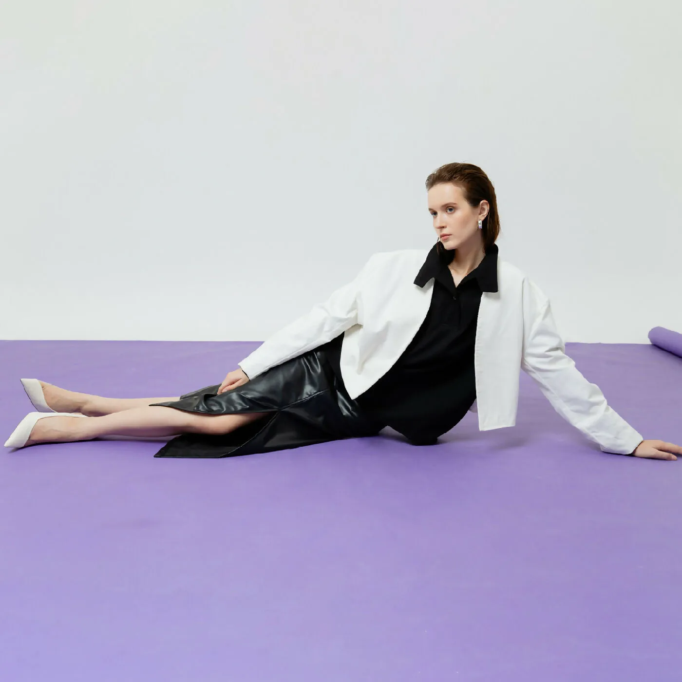 ATSTHELABEL ELARA WHITE OUTERWEAR CARDIGAN