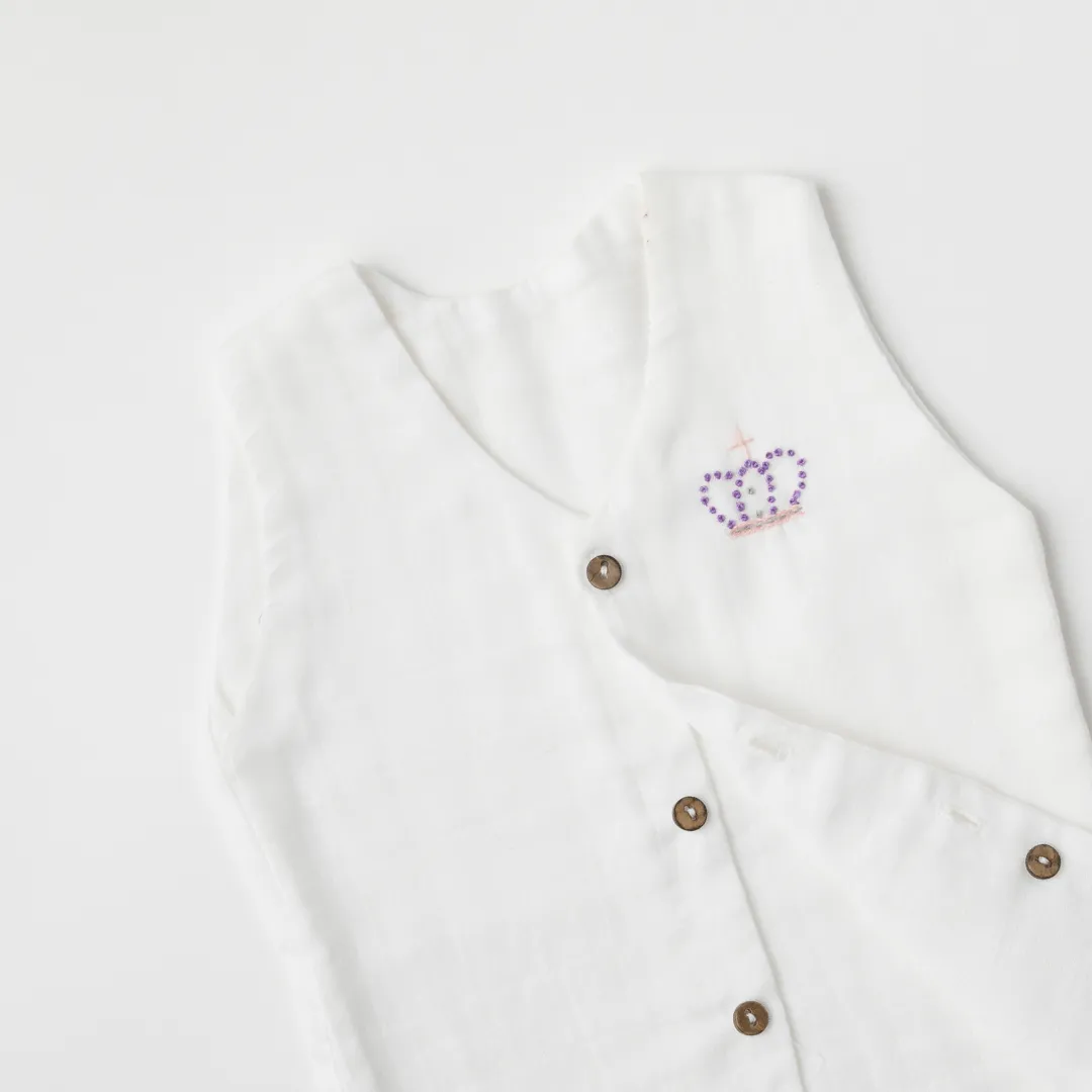 Baby Muslin Vests - Set of 5
