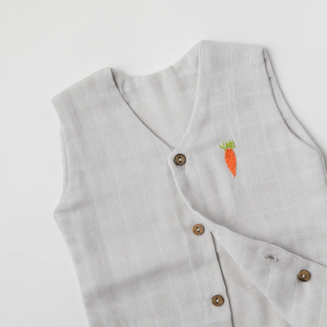 Baby Muslin Vests - Set of 5