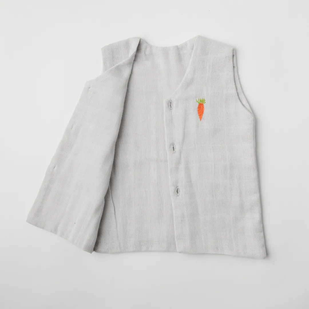 Baby Muslin Vests - Set of 5