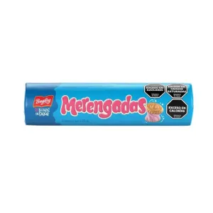 Bagley Merengadas Cookies Filled of Strawberry-flavored Meringue 88g/0.19lb
