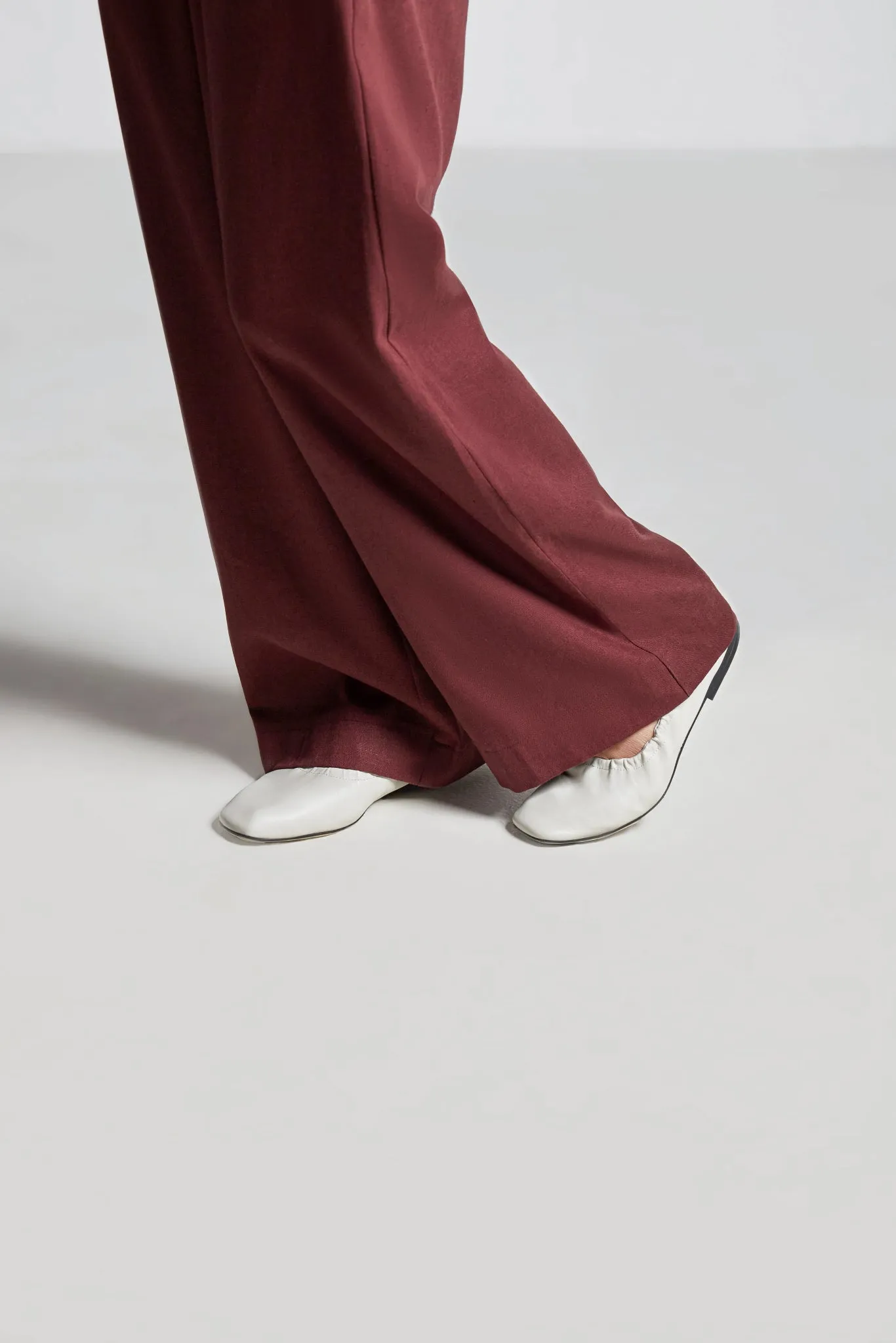 Burgundy Straight Pants