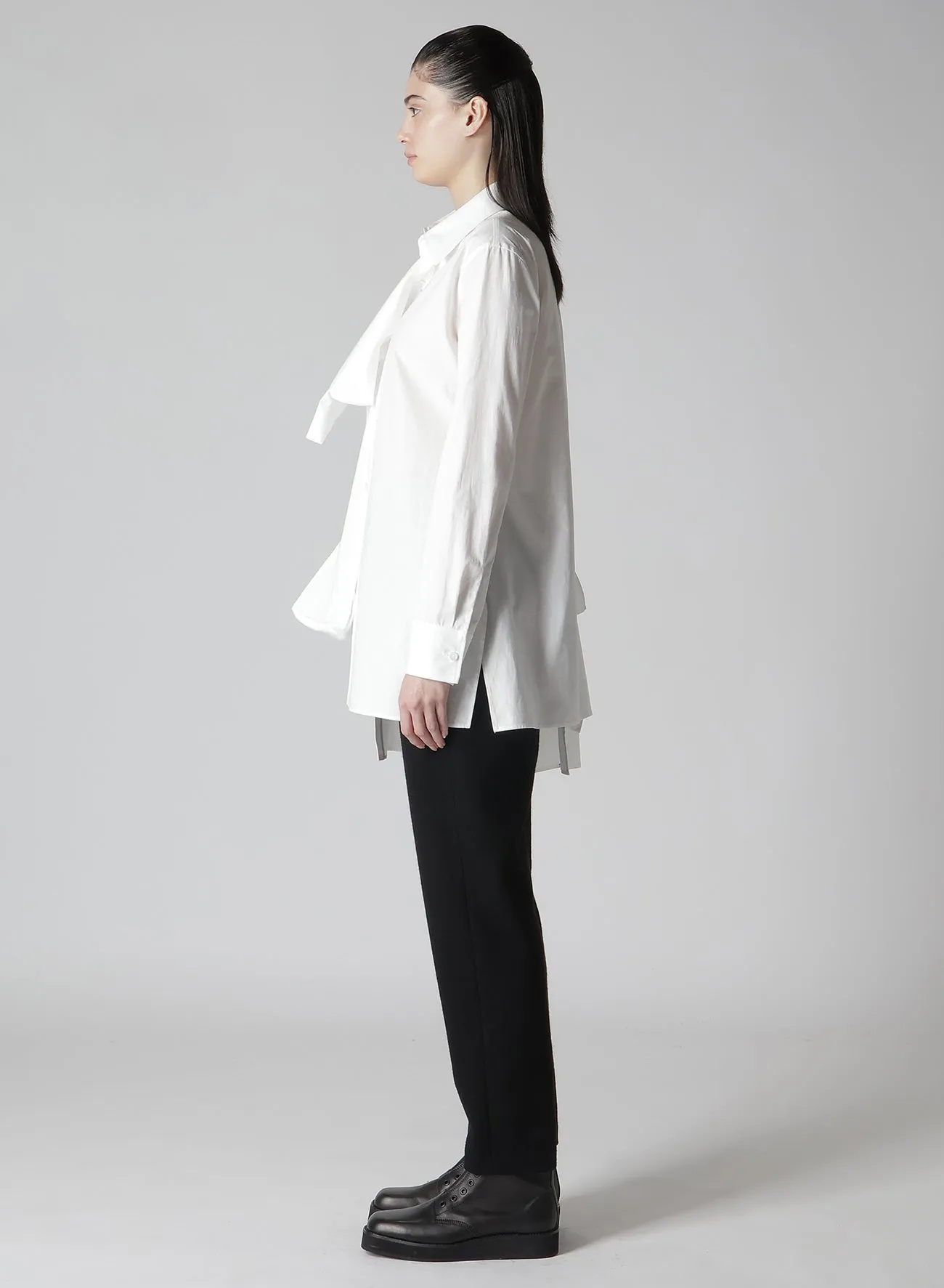 COTTON BROAD L BOX DETAIL BLOUSE