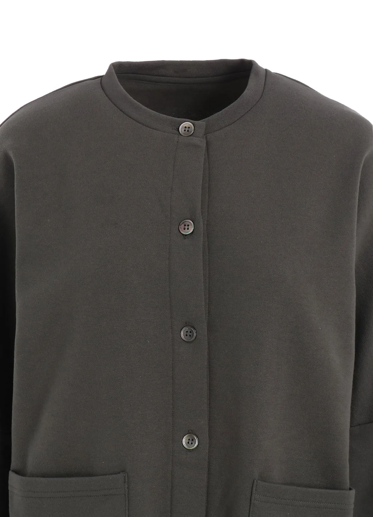 COTTON FLEECE CARDIGAN