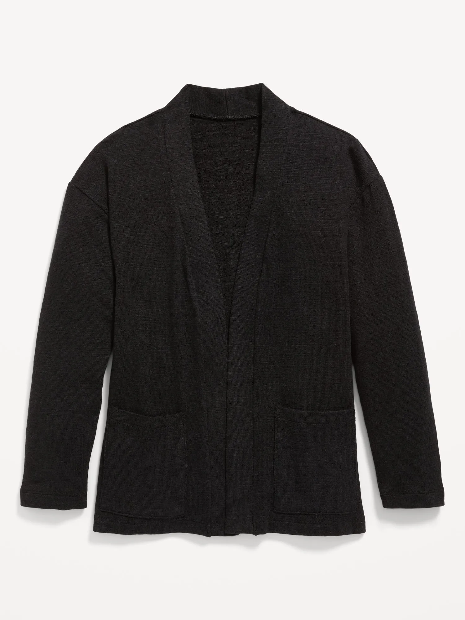 Cozy Plush Open-Front Cardigan Sweater for Girls