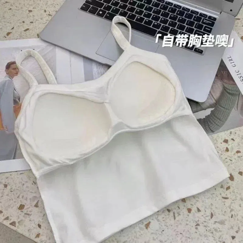 Crop Top Women Sexy Sleeveless Tops Fashion Female Underwear