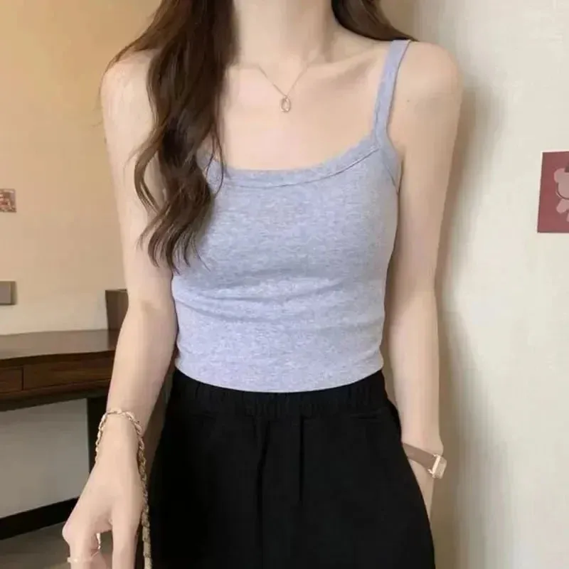 Crop Top Women Sexy Sleeveless Tops Fashion Female Underwear