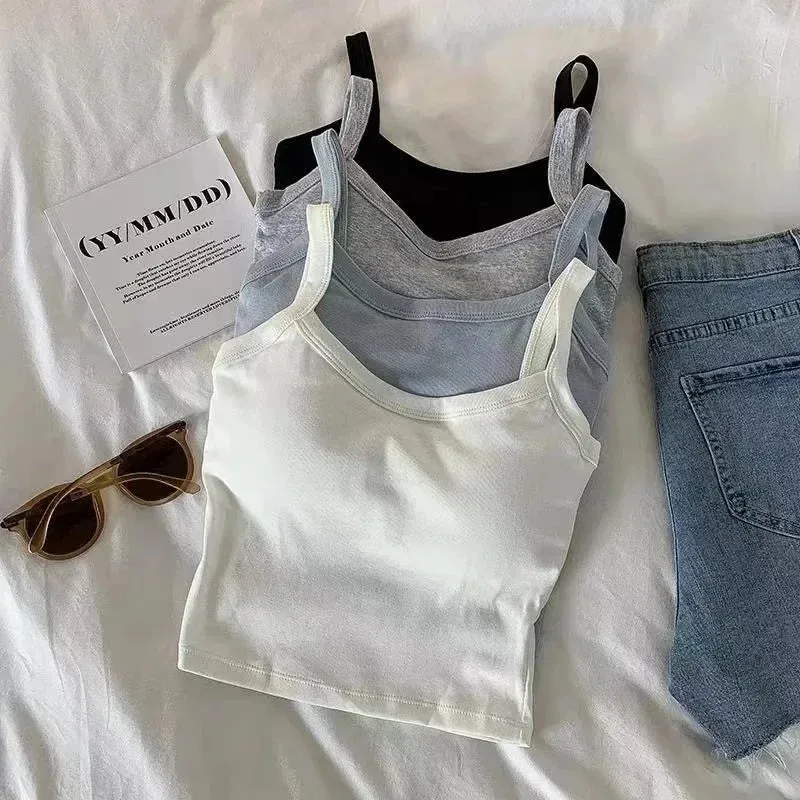 Crop Top Women Sexy Sleeveless Tops Fashion Female Underwear