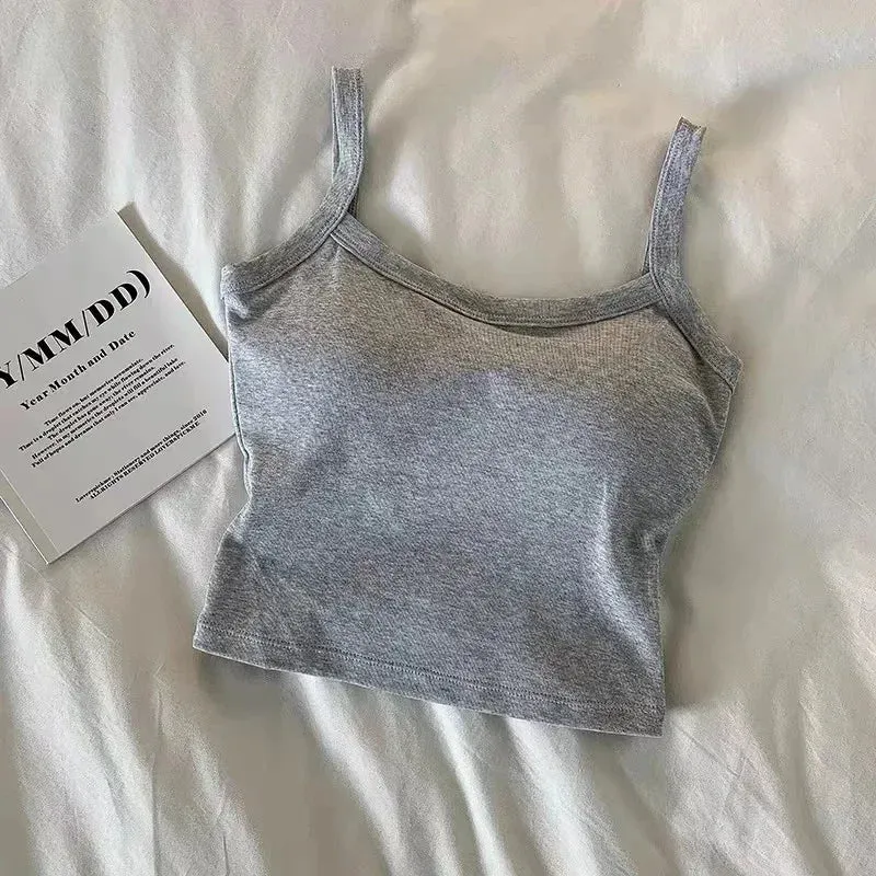 Crop Top Women Sexy Sleeveless Tops Fashion Female Underwear