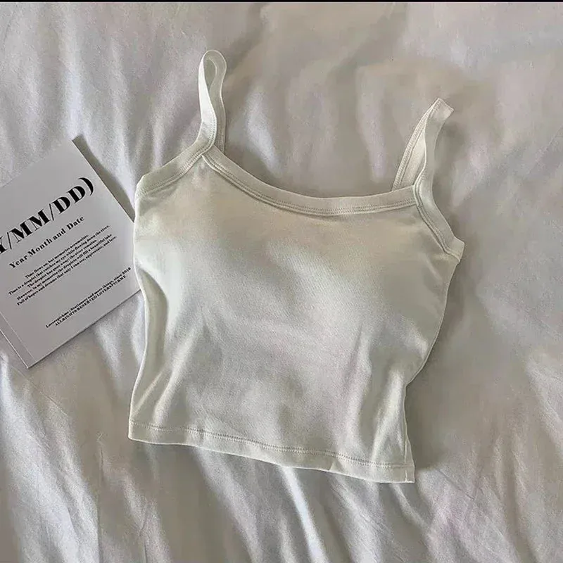 Crop Top Women Sexy Sleeveless Tops Fashion Female Underwear