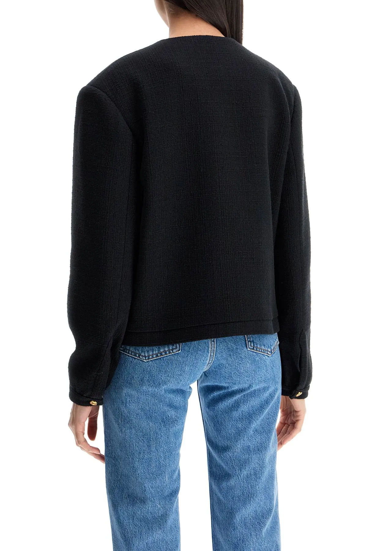 Cropped Button-Front Bolero