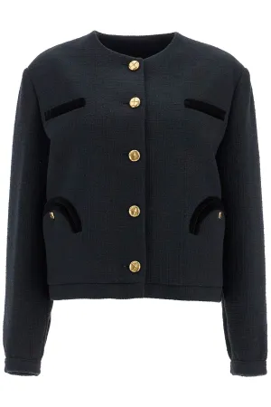 Cropped Button-Front Bolero