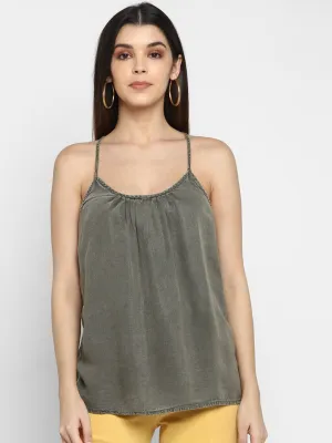 Cross Back Spaghetti Strap Camisole Top