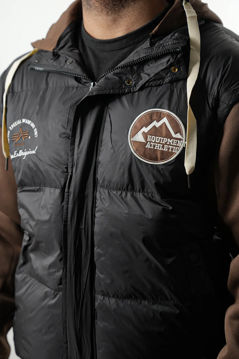 Detachable Sleeves Puffer Jacket - 1124115