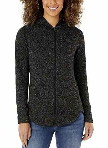 Eddie Bauer Women's Outerwear Hooded Full Zip Fleece Jacket