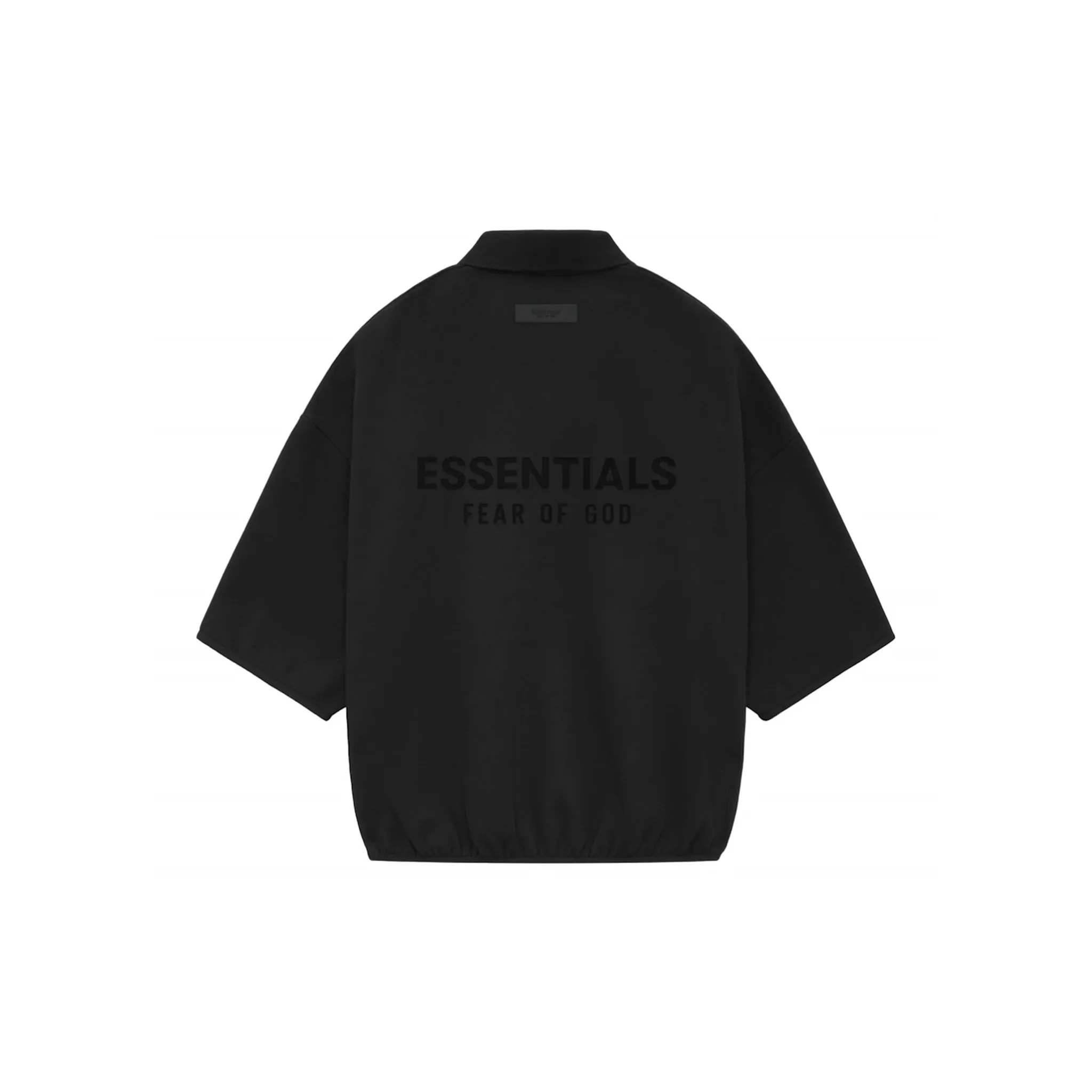 Fear of God Essentials Core Collection 3/4 Sleeve Polo Black
