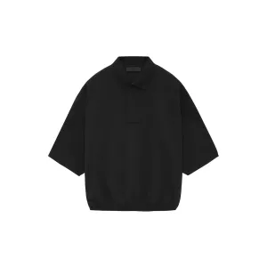 Fear of God Essentials Core Collection 3/4 Sleeve Polo Black