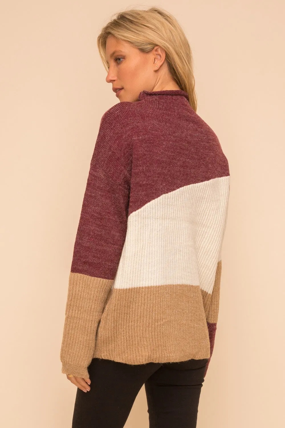 Finding A Reason Color Block Sweater