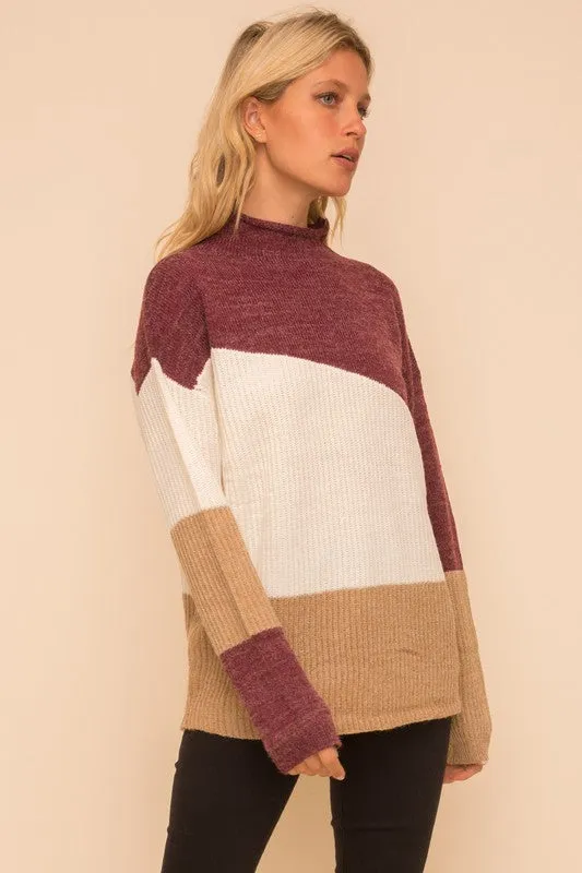 Finding A Reason Color Block Sweater