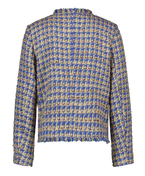 GERRY WEBER<BR>
Boucle Jacket<BR>
Blue<BR>