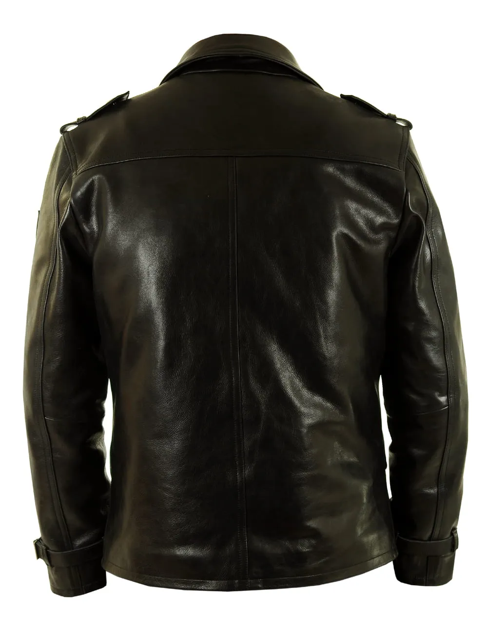 Halsey Leather Pea coat Art. 134