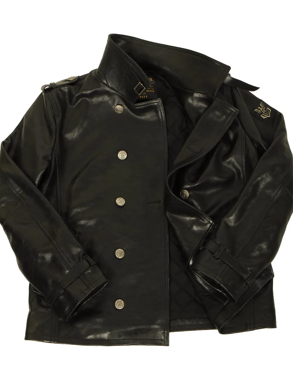 Halsey Leather Pea coat Art. 134