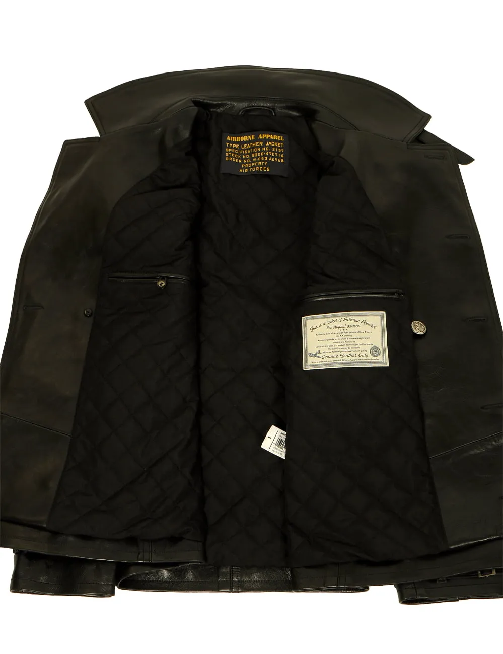Halsey Leather Pea coat Art. 134