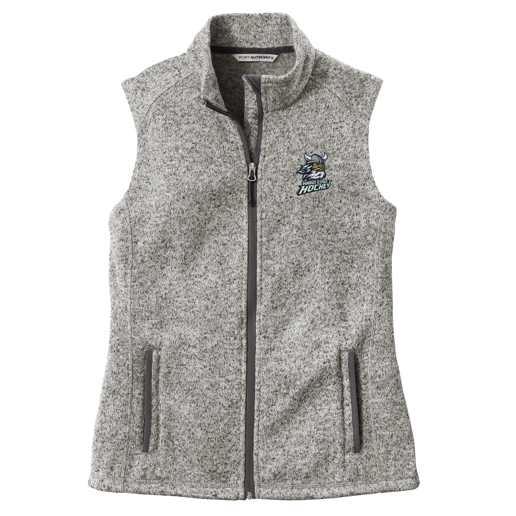Hard Edge Hockey Ladies Sweater Fleece Vest