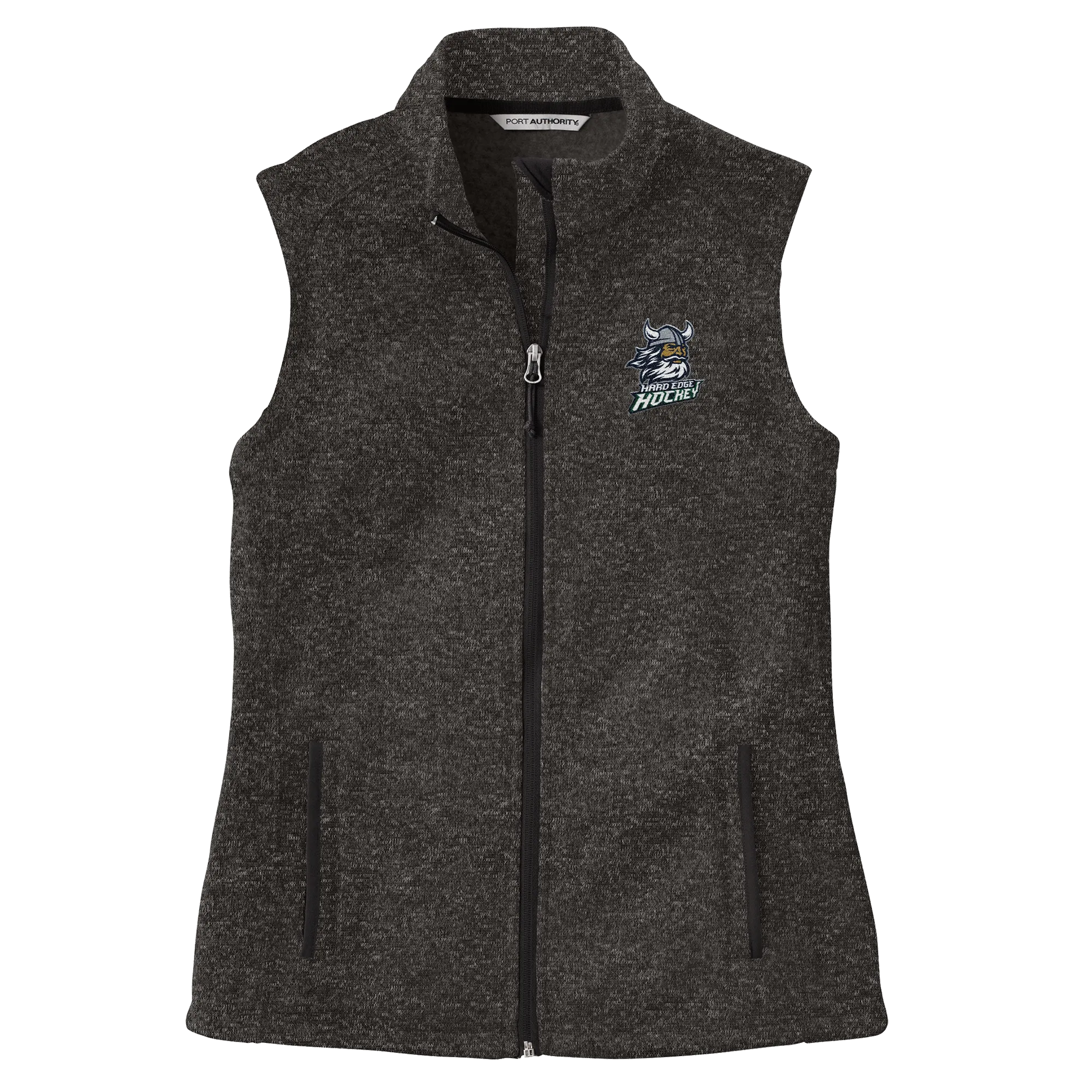 Hard Edge Hockey Ladies Sweater Fleece Vest