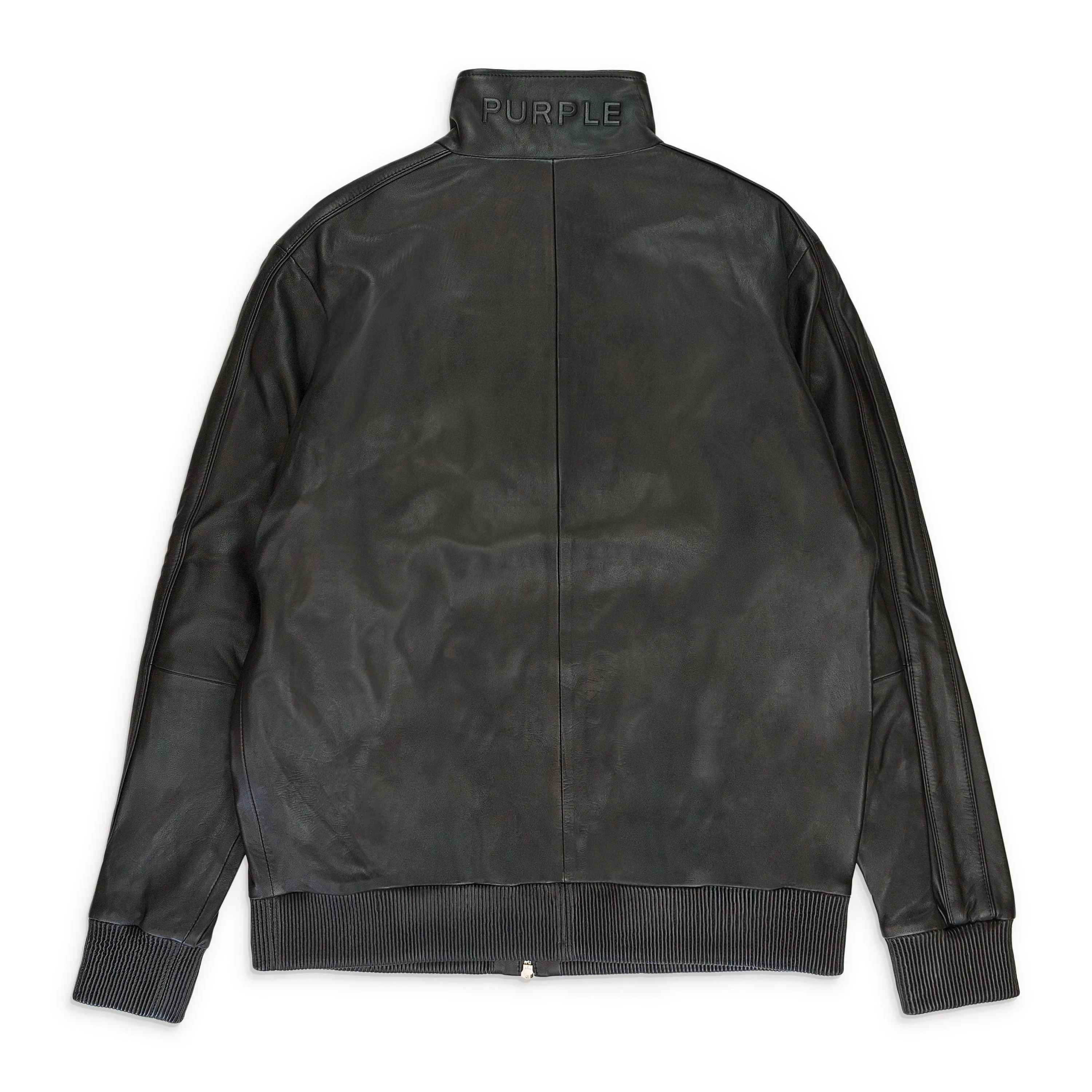 LEATHER BLACK TRACK JACKETS