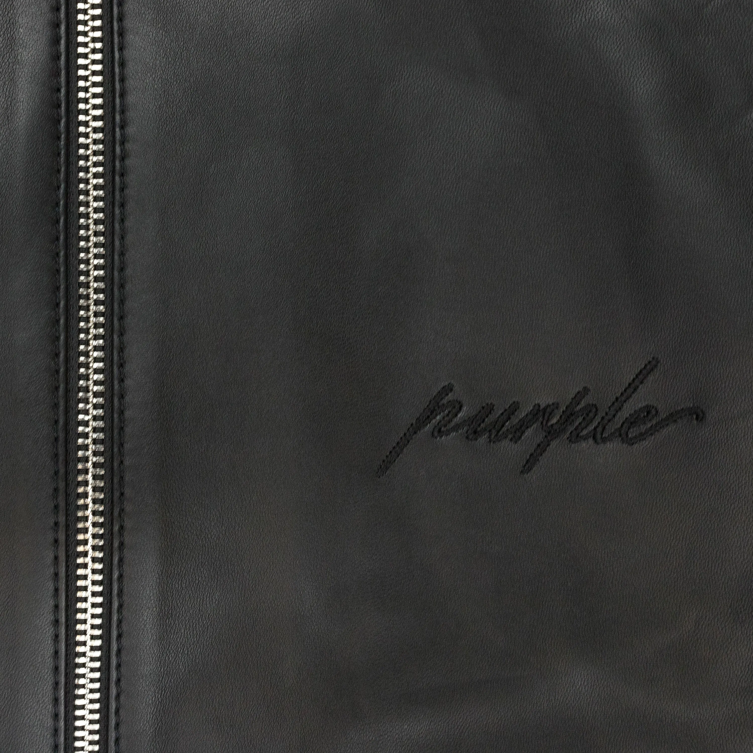 LEATHER BLACK TRACK JACKETS