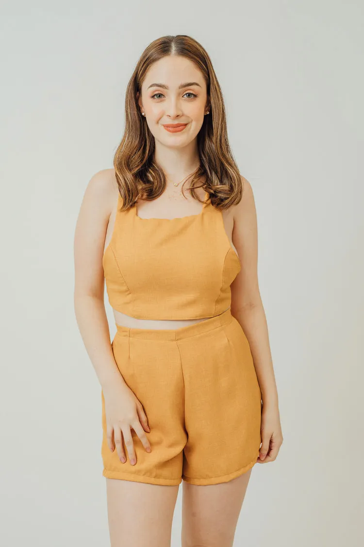 Lina Darted Top and Shorts Set