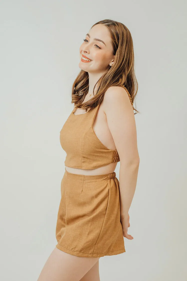 Lina Darted Top and Shorts Set