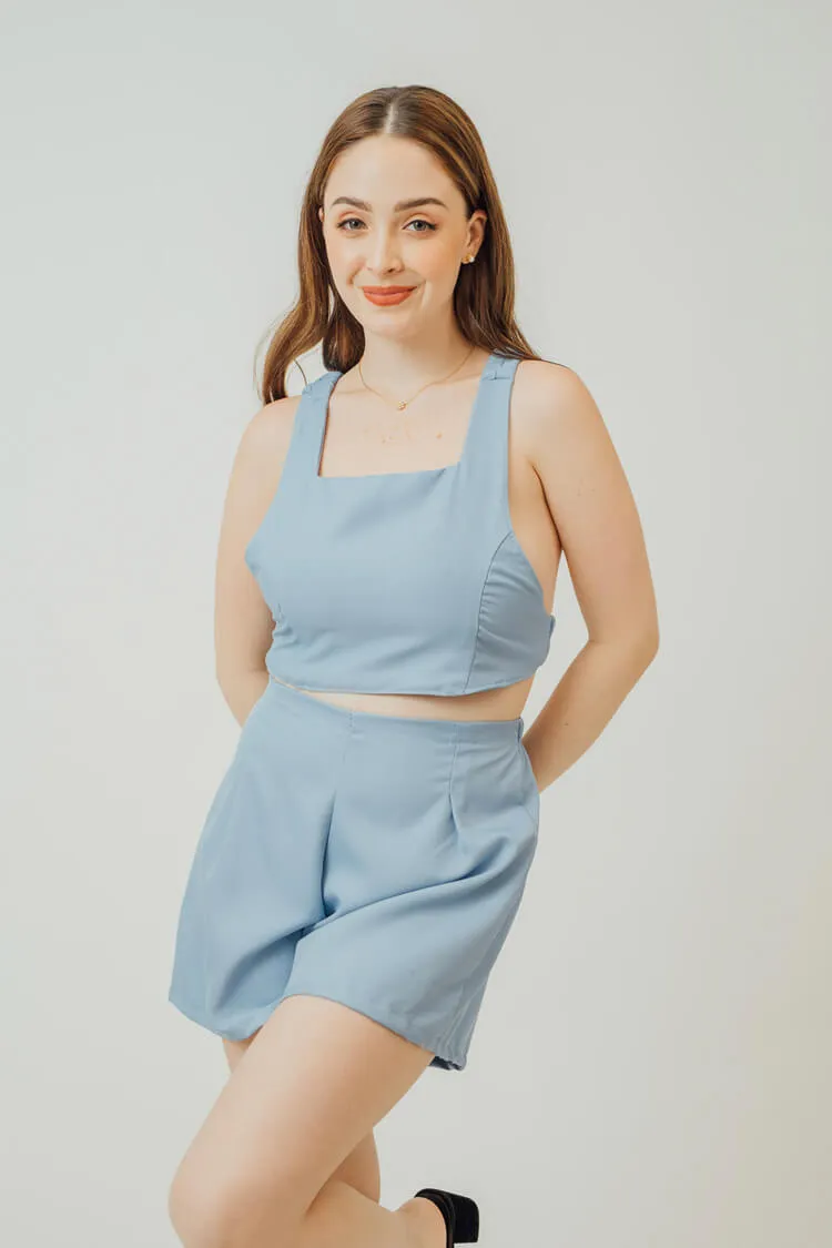 Lina Darted Top and Shorts Set