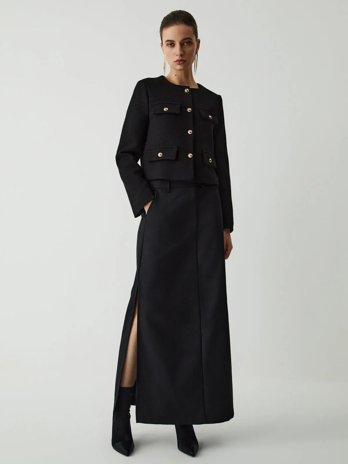 LUCINDA | VINTAGE BUTTON BLAZER
