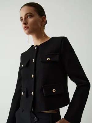 LUCINDA | VINTAGE BUTTON BLAZER