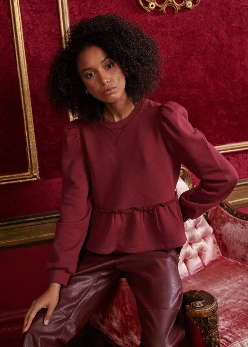 Lyra Sweatshirt in Currant