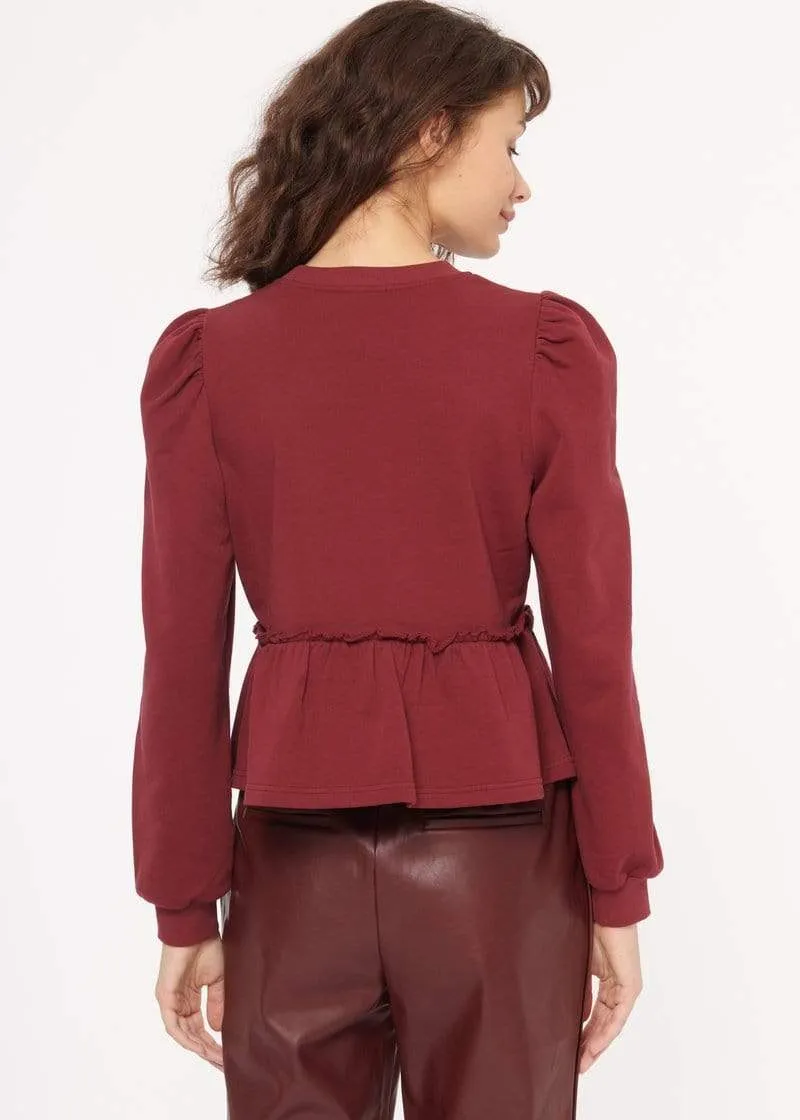 Lyra Sweatshirt in Currant
