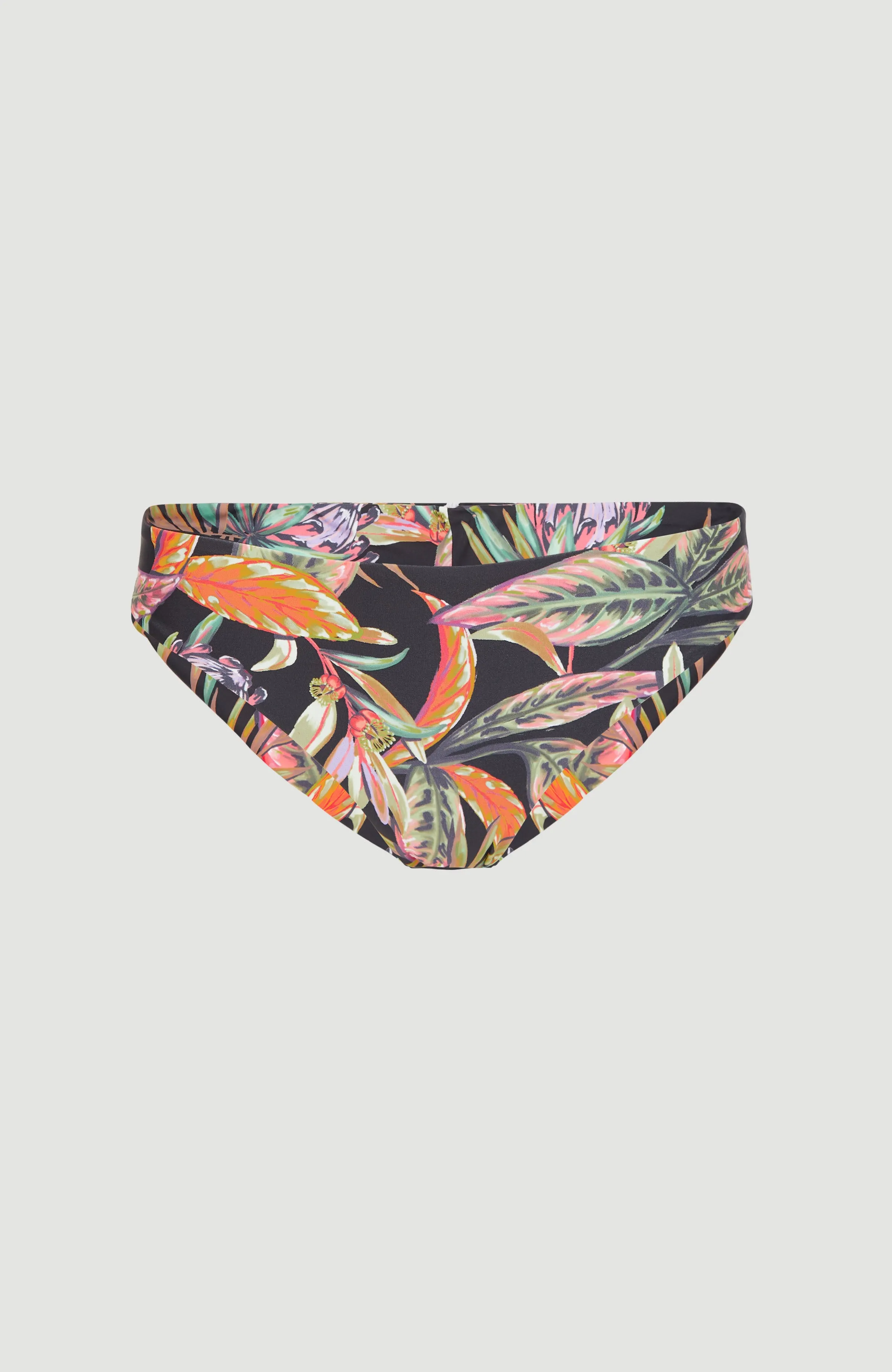Maoi Bikini Bottoms | Black Tropical Flower