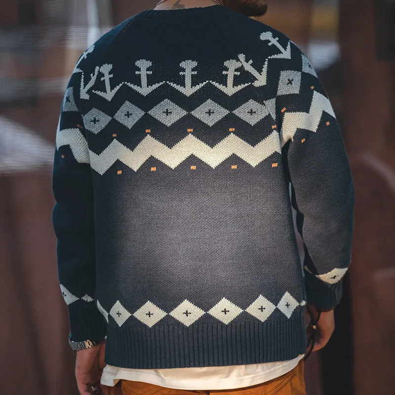Men's Winter Casual Crew Neck Sweater