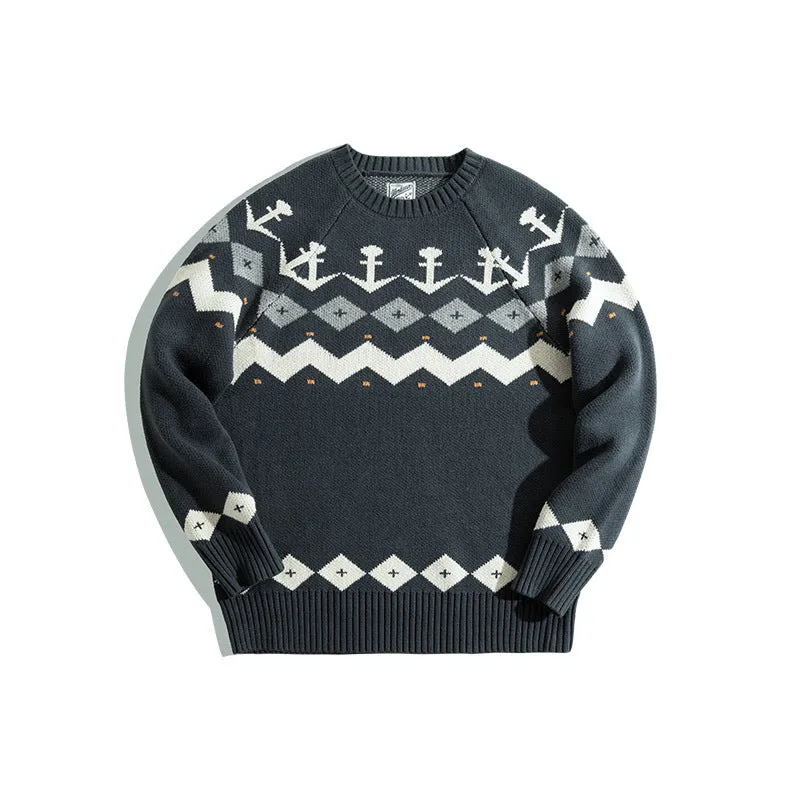 Men's Winter Casual Crew Neck Sweater