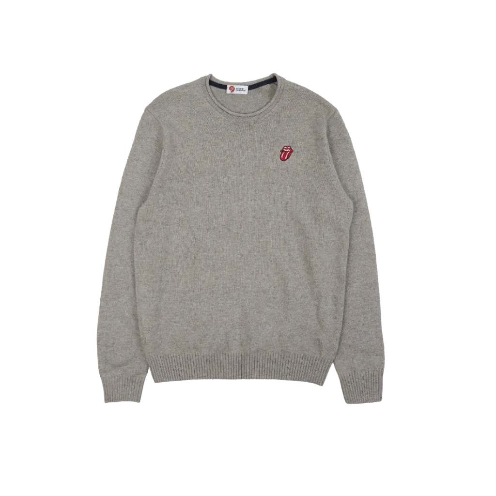 Merino Taupe Knit Sweater
