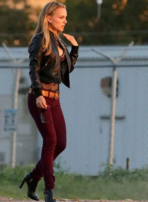 NATALIE PORTMAN LEATHER JACKET | WOMEN CELEBRITY LEATHER JACKET BY THE JACKET SELLER