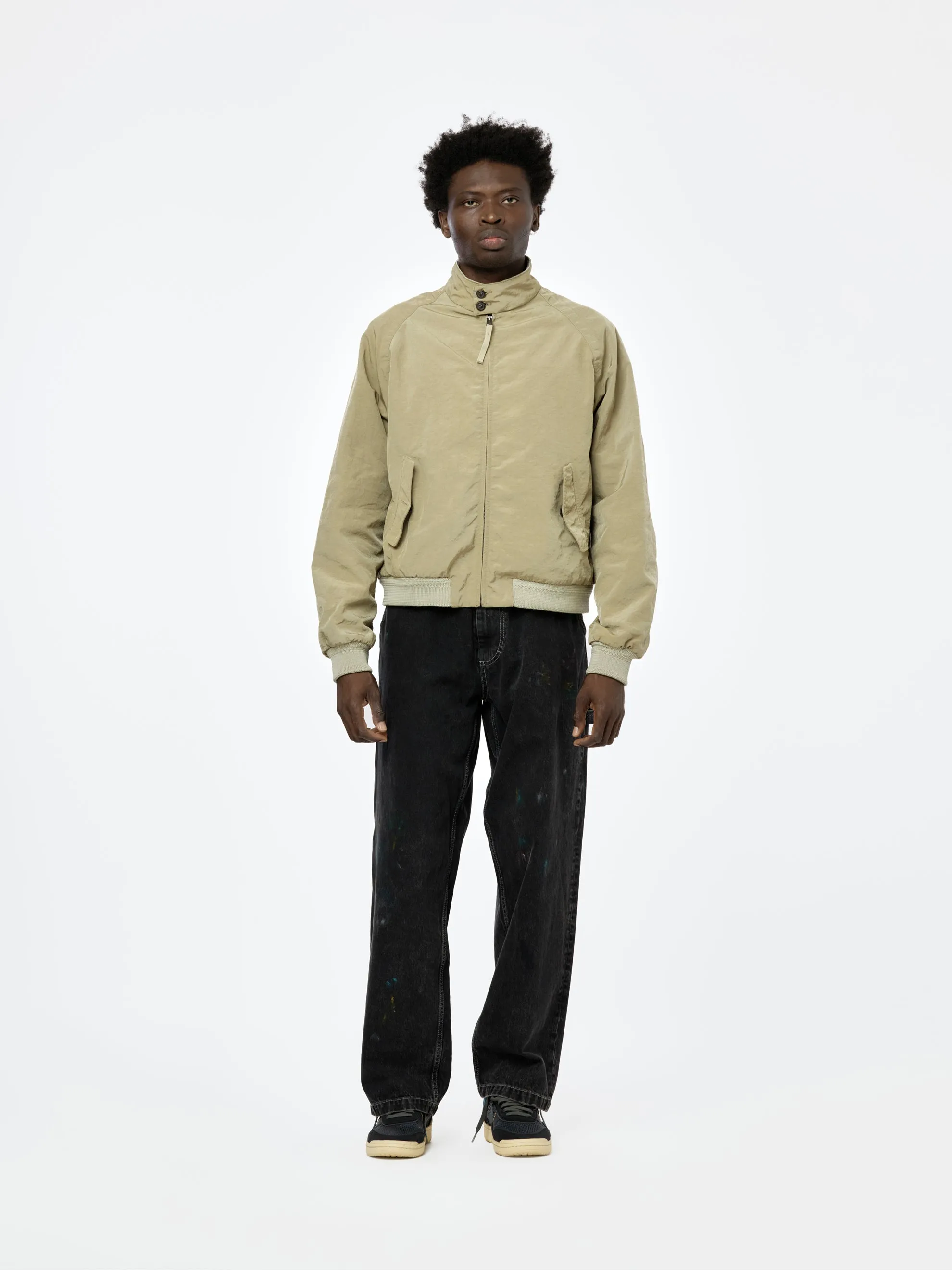 Nylon Sports Jacket (Beige)