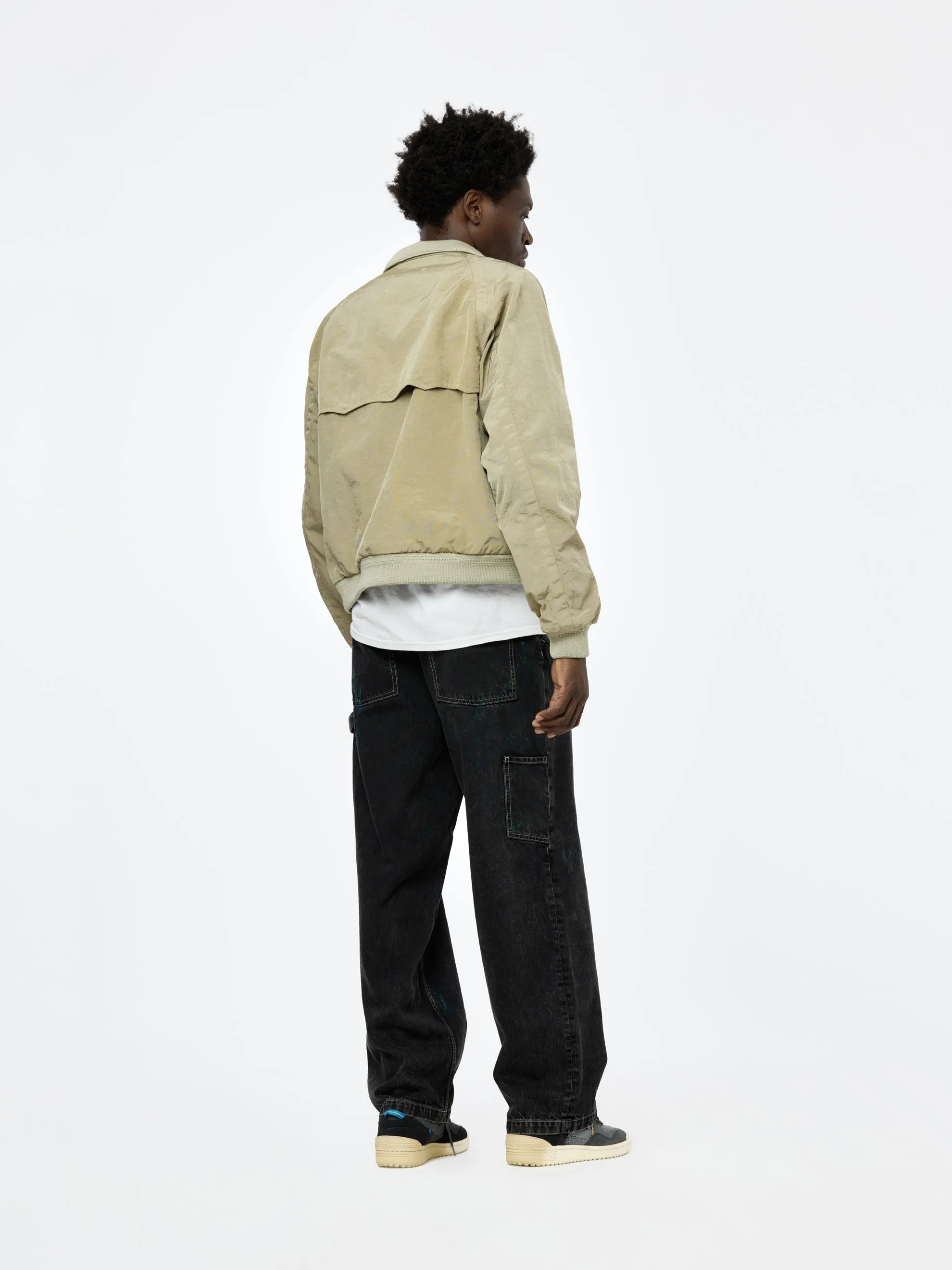 Nylon Sports Jacket (Beige)