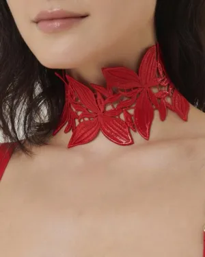 Ophelia Choker - Red - One Size