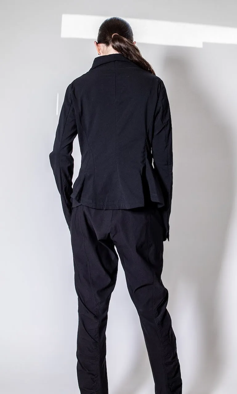 Rundholz Black Label Funnel Neck Jacket in Black